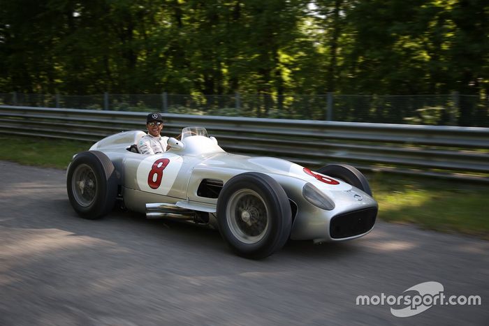 Lewis Hamilton e Sir Stirling Moss a Monza
