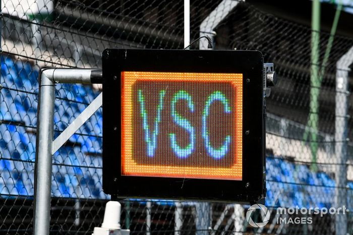 Luces del Virtual Safety Car en el Hungaroring
