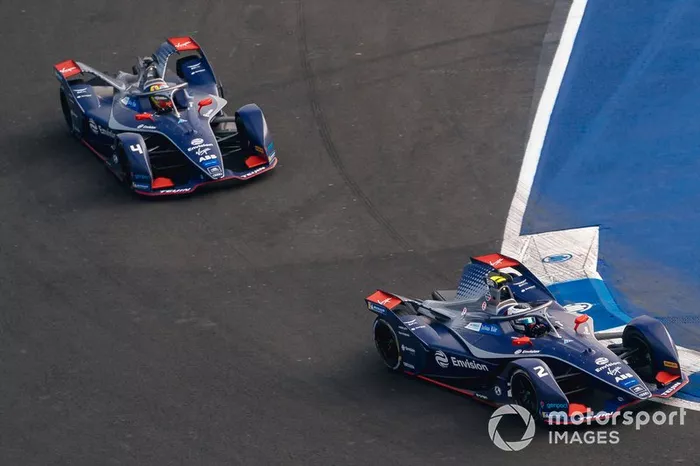 Sam Bird, Virgin Racing, Audi e-tron FE06 Robin Frijns, Virgin Racing, Audi e-tron FE06 