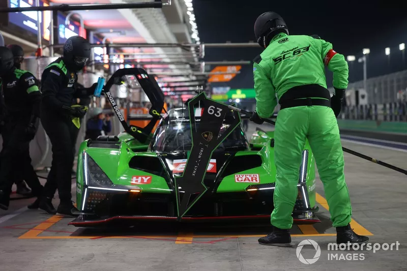 #63 Lamborghini Iron Lynx Lamborghini SC63: Mirko Bortolotti, Edoardo Mortara, Daniil Kvyat
