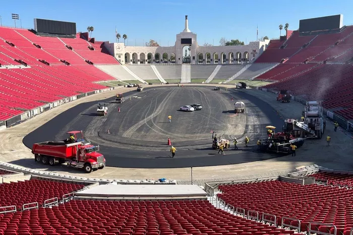 Los Angeles Memorial Coliseum track