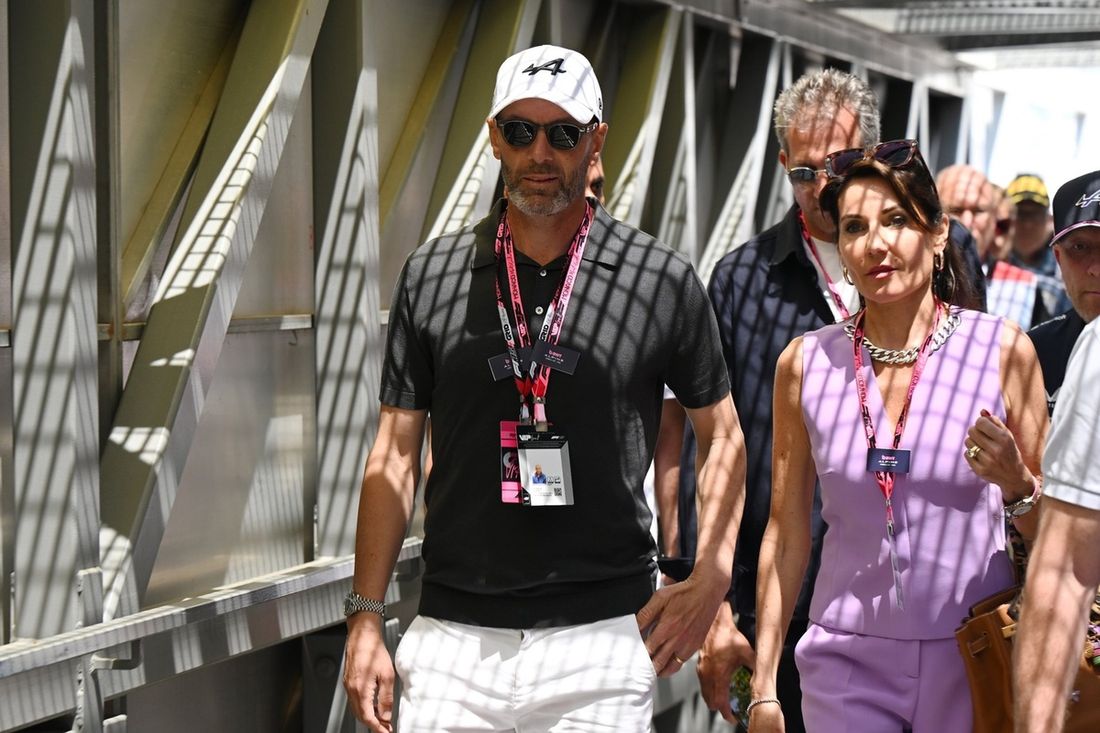 Zinedine Zidane and his wife Véronique Zidane 