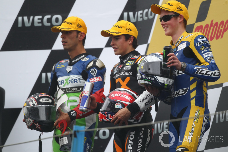 Podium: 1. Marc Marquez, 2. Kenan Sofuoglu, 3. Bradley Smith
