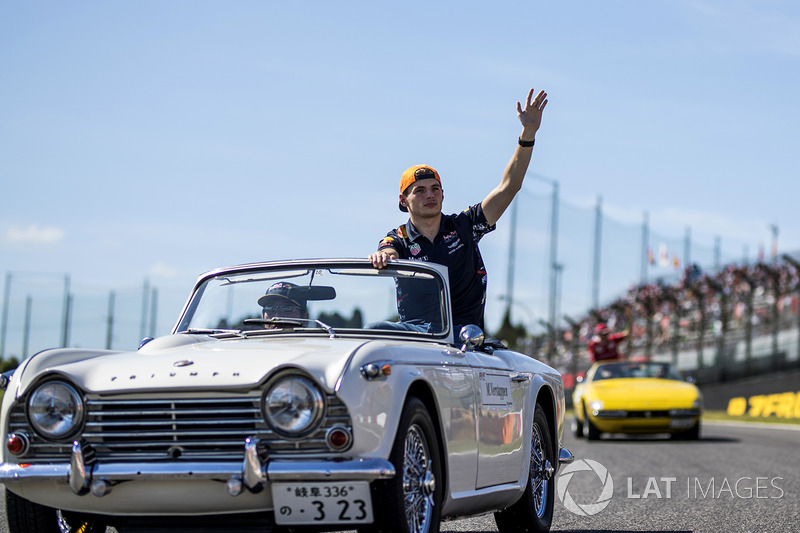 Max Verstappen, Red Bull Racing on the drivers parade