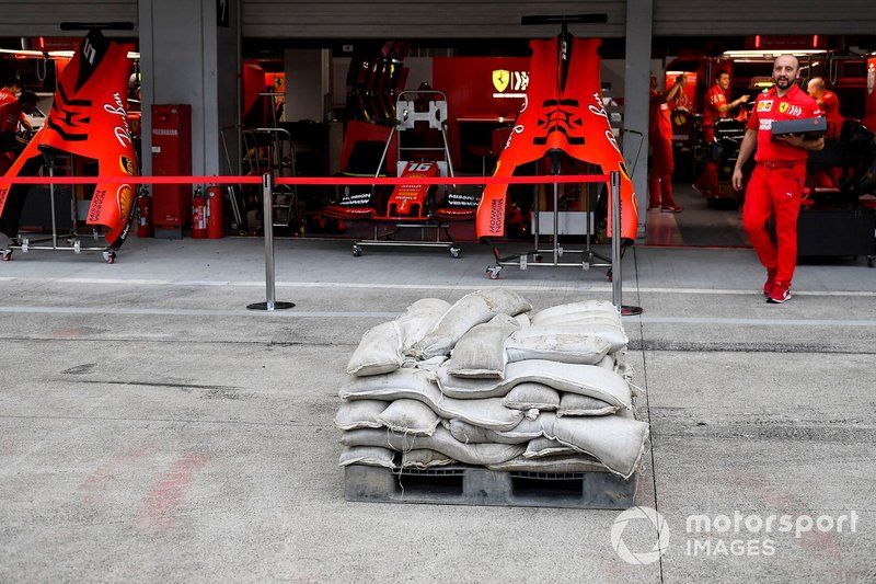 Preparaciones para la llegada del tifón a Suzuka
