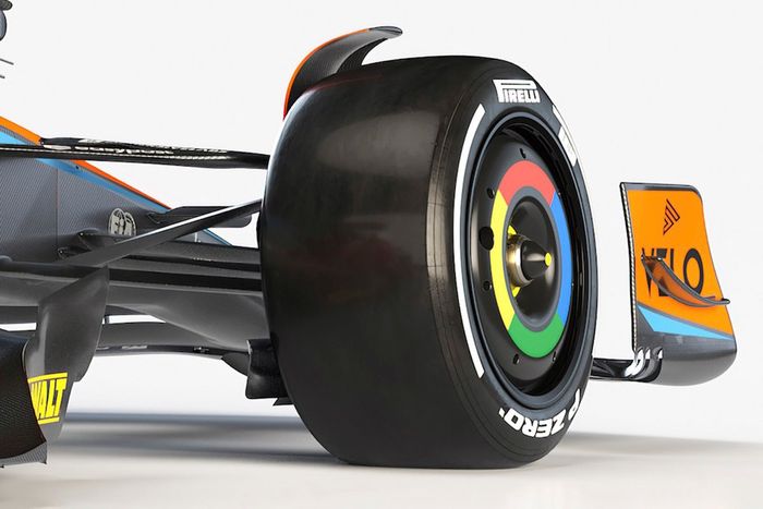 McLaren MCL60, detalle suspensión delantera