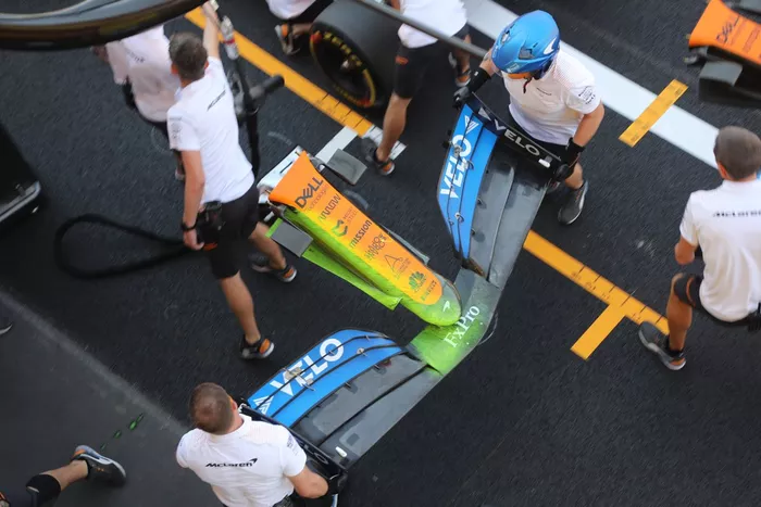 McLaren MCL35 nose detail
