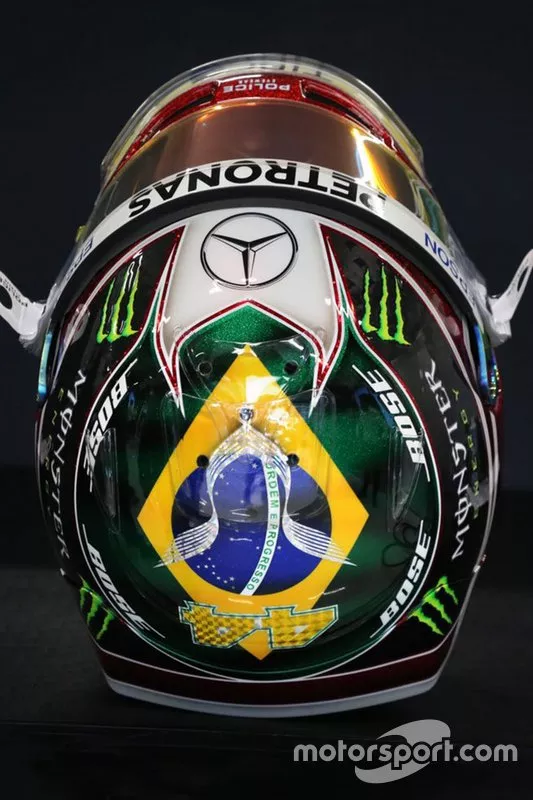 Helmet of Lewis Hamilton, Mercedes AMG F1