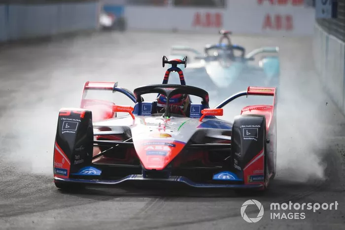 Pascal Wehrlein, Mahindra Racing, M6Electro, bloccaggio