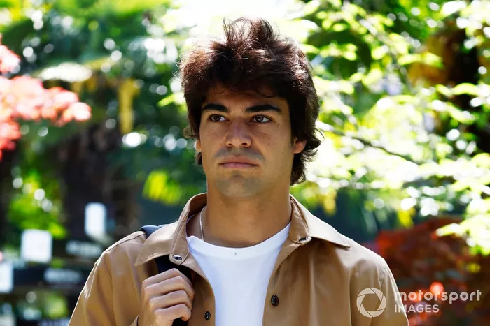Lance Stroll, Aston Martin F1 Team, arrive sur le circuit