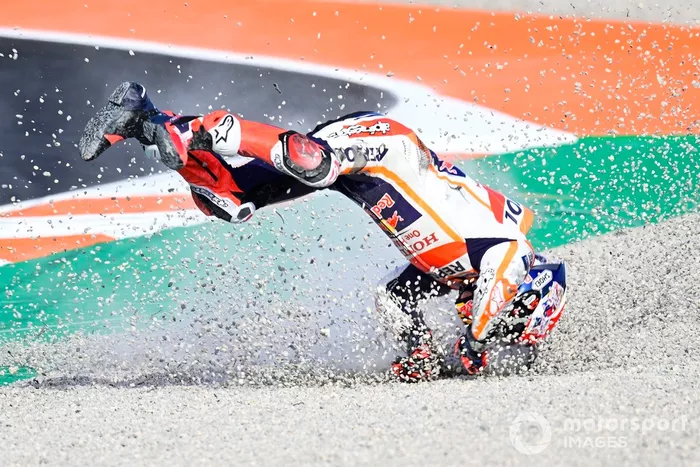 Marc Márquez, caída del Repsol Honda Team