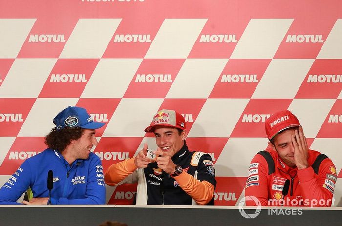 Alex Rins, Team Suzuki MotoGP, Marc Marquez, Repsol Honda Team, Danilo Petrucci, Ducati Team