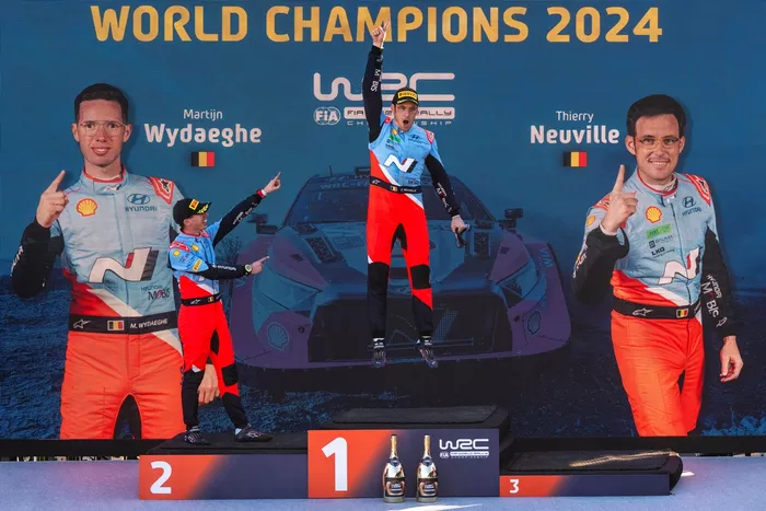 World Champion Thierry Neuville, Martijn Wydaeghe, Hyundai World Rally Team Hyundai i20 N Rally1