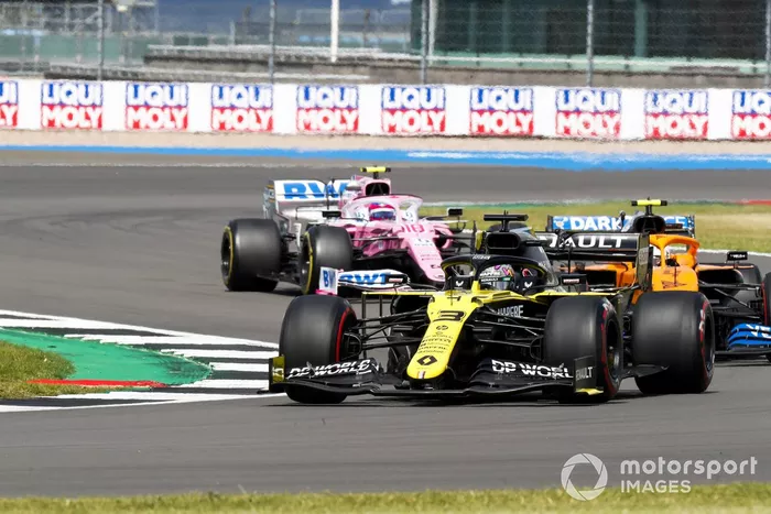 Daniel Ricciardo, Renault F1 Team R.S.20, Lando Norris, McLaren MCL35, Lance Stroll, Racing Point RP20