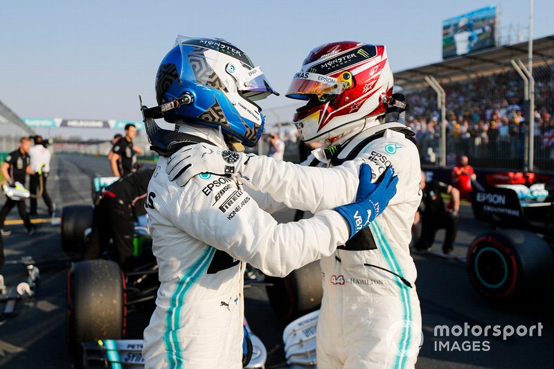 Pole Sitter Lewis Hamilton, Mercedes AMG F1, Valtteri Bottas, Mercedes AMG F1