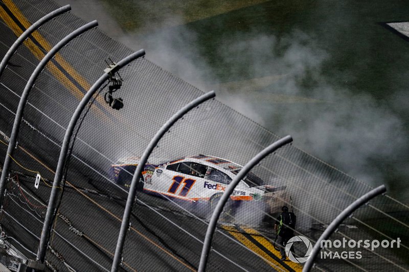 1. Denny Hamlin, Joe Gibbs Racing, Toyota Camry FedEx Express