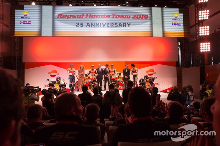 Mick Doohan, Alex Criville, Marc Márquez y Jorge Lorenzo, Repsol Honda Team