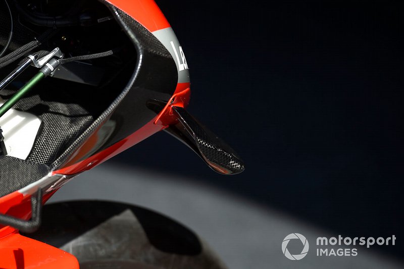 Dettaglio della moto del team Ducati