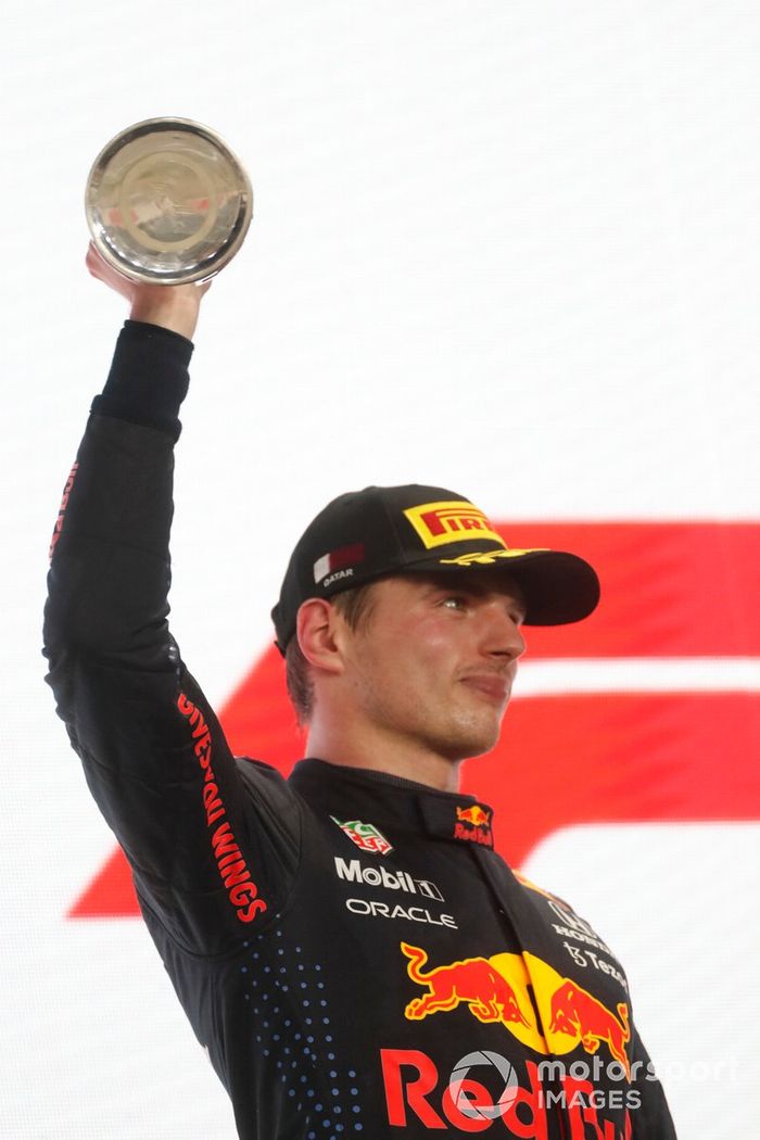 Podio: segundo lugar Max Verstappen, Red Bull Racing