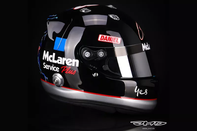 Casque de Daniel Ricciardo, McLaren