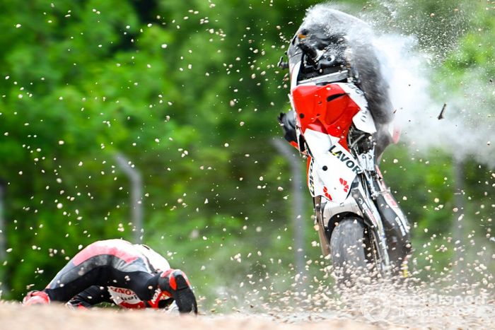 Takaaki Nakagami, caída del equipo LCR Honda