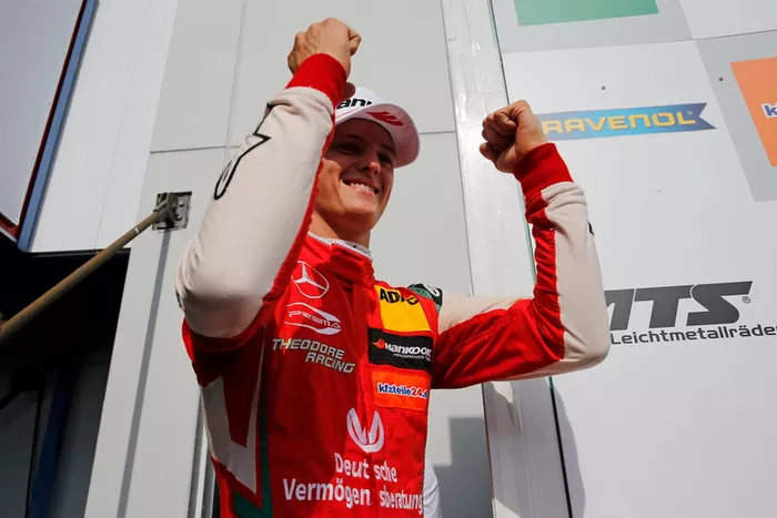 Podium : Le vainqueur Mick Schumacher, PREMA Theodore Racing Dallara F317 - Mercedes-Benz