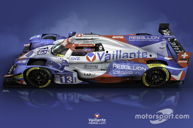 Oreca 07 von Vaillante Rebellion Racing im neuen Design
