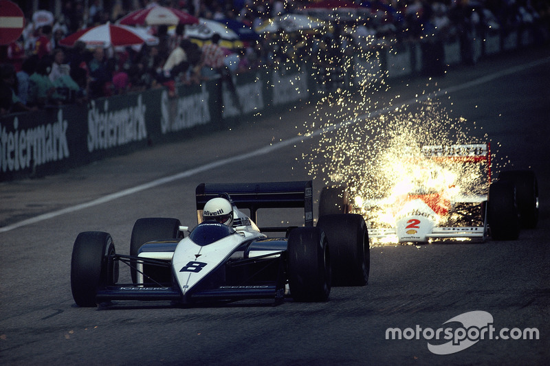 1987 - Andrea de Cesaris, Brabham, devance Stefan Johansson, McLaren