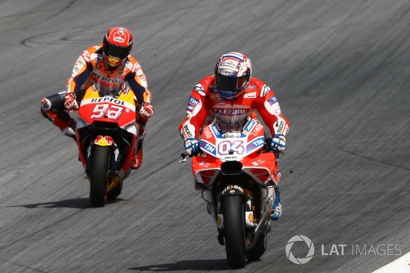 Andrea Dovizioso, Ducati Team, Marc Marquez, Repsol Honda Team