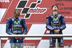 Podio: Maverick Viñales, Yamaha Factory Racing, Valentino Rossi, Yamaha Factory Racing