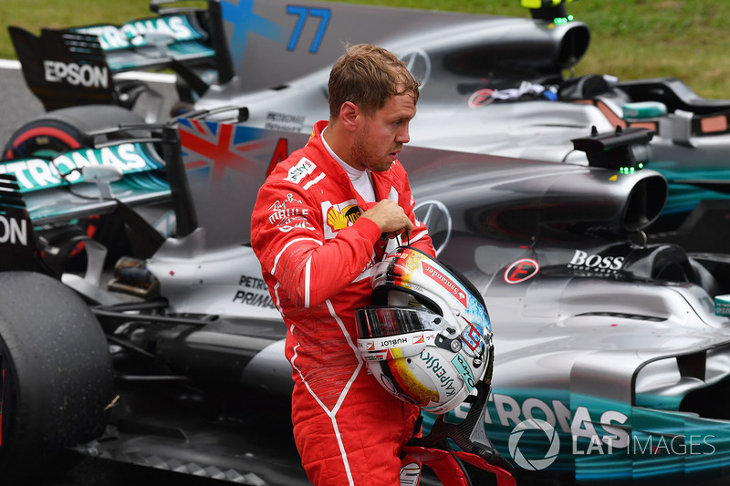 Sebastian Vettel, Ferrari in parc ferme
