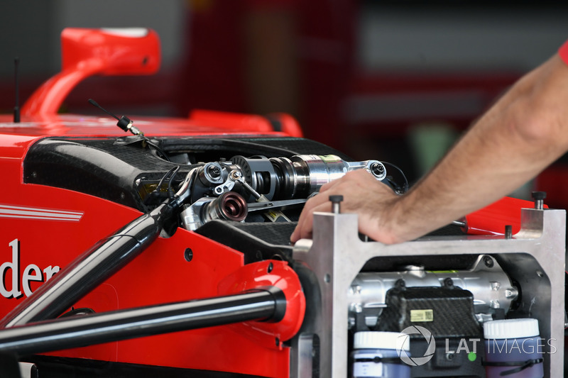 Ferrari SF70H ön süspansiyon detay