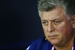 Otmar Szafnauer, COO, Force India, lors de la conférence de presse