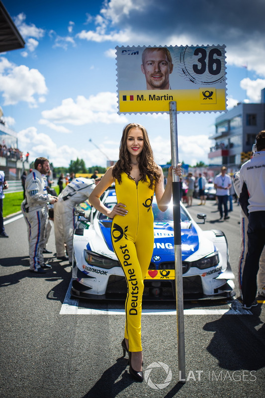 Chica de la parrilla de Maxime Martin, BMW Team RBM, BMW M4 DTM