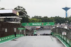 The grid before the start of the race