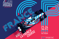 L'affiche officielle du Grand Prix de France 2018