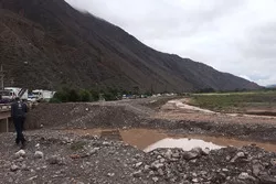 Un deslizamiento de tierra en la etapa