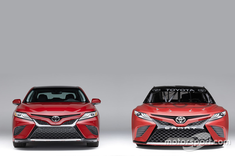 The 2017 NASCAR Toyota Camry based on the 2018 road car