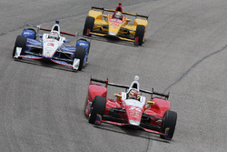 Carlos Munoz, Andretti Autosport Honda, Helio Castroneves, Team Penske Chevrolet, Ryan Hunter-Reay,