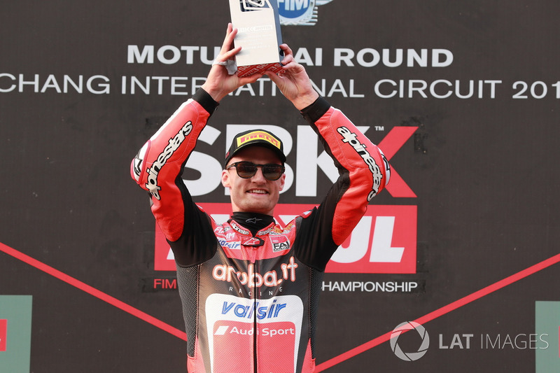 Ganador de la carrera Chaz Davies, Aruba.it Racing-Ducati SBK Team