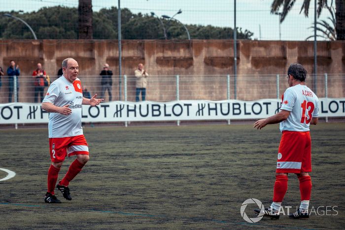 Príncipe Alberto de Mónaco y Alex Caffi
