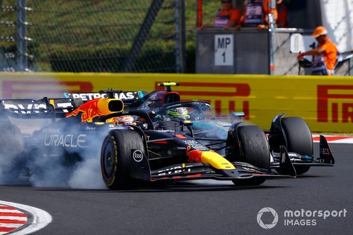 Max Verstappen, Red Bull Racing RB20, Lewis Hamilton, Mercedes F1 W15, chocan