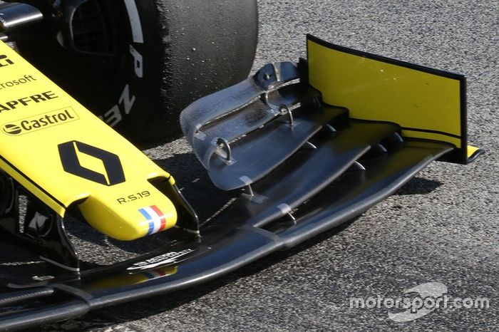 Renault F1 Team, detalle técnico del morro