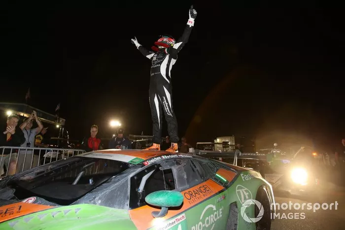 Race winner GTD: #11 GRT Grasser Racing Team Lamborghini Huracan GT3: Mirko Bortolotti