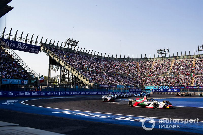 Lucas Di Grassi, Audi Sport ABT Schaeffler, Audi e-tron FE05 Sébastien Buemi, Nissan e.Dam, Nissan IMO1 Antonio Felix da Costa, BMW I Andretti Motorsports, BMW iFE.18
