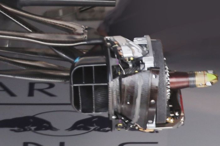 Detalle del freno del Red Bull Racing