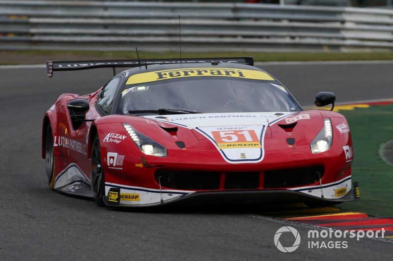 #51 Luzich Racing Ferrari F488 GTE: Alessandro Pier Guidi, Nicklas Nielsen, Fabien Lavergne