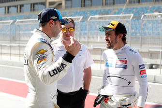 Jimmie Johnson, Zak Brown, Fernando Alonso