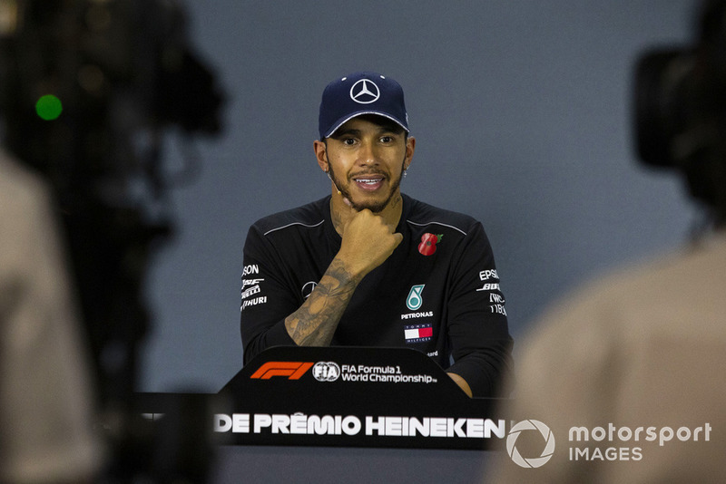 Lewis Hamilton, Mercedes AMG F1 en conférence de presse