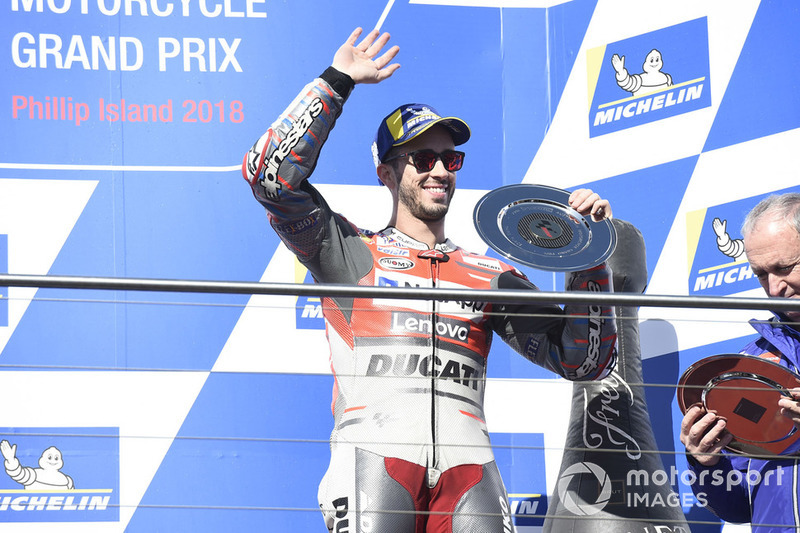 Подіум: третє місце Андреа Довіціозо, Ducati Team